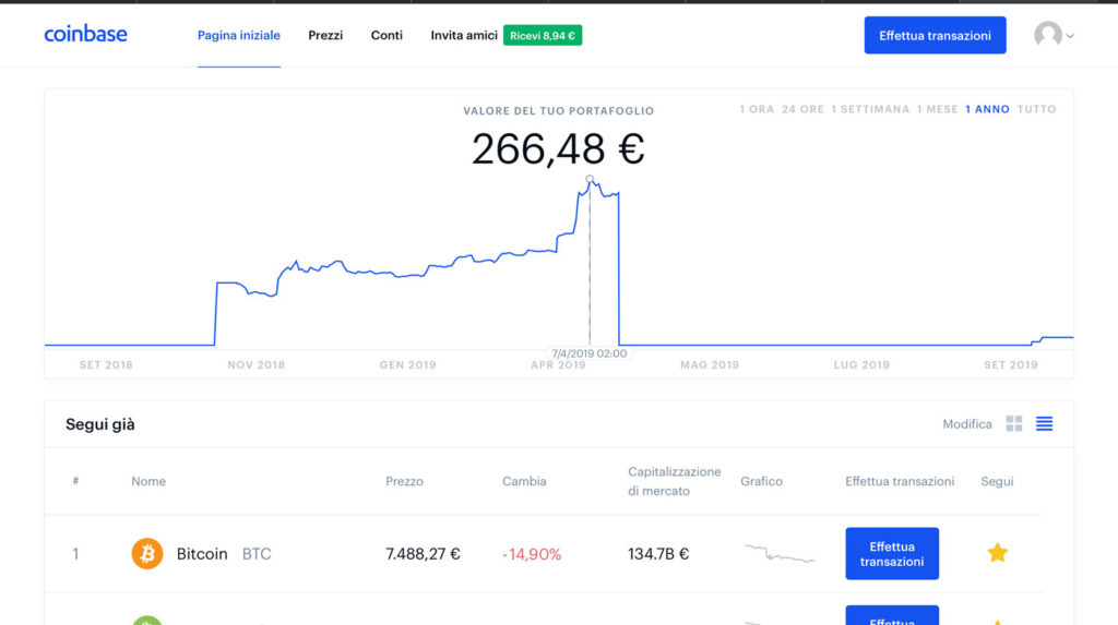 Come acquistare criptovalute su Coinbase: guida completa